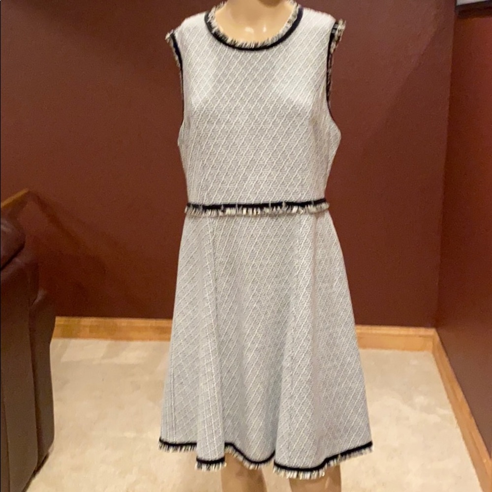 THML Black and White Holiday Dress